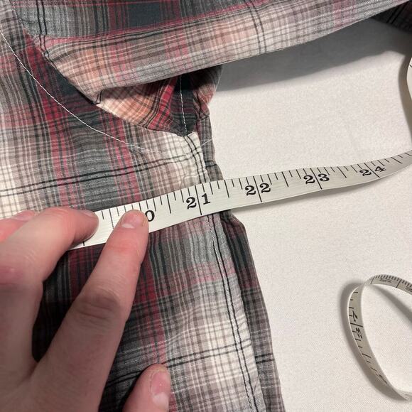 patagonia men's organic cotton long sleeve plaid button up shirt size medium - Picture 3 of 6